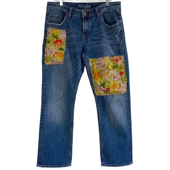 BOOTHEEL TRADING CO - SHERYL CROW - SIZE 12 - CROP JEANS - BOYFRIEND B21 - Picture 3 of 13